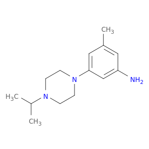 3-Methyl-5-[4-(propan-2-yl)piperazin-1-yl]aniline