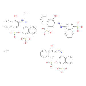 1-萘磺酸,4-羟基-3-[2-(4-磺酰-1-萘基)二亚苯基]-,铝盐(3：2)