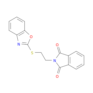 1H-Isoindole-1,3(2H)-dione, 2-[2-(2-benzoxazolylthio)ethyl]-
