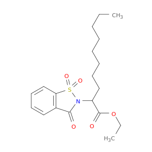 1,2-Benzisothiazole-2(3H)-aceticacid, a-octyl-3-oxo-, ethyl ester, 1,1-dioxide