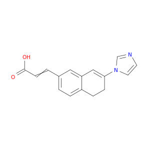 2-Propenoic acid, 3-[5,6-dihydro-7-(1H-imidazol-1-yl)-2-naphthalenyl]-