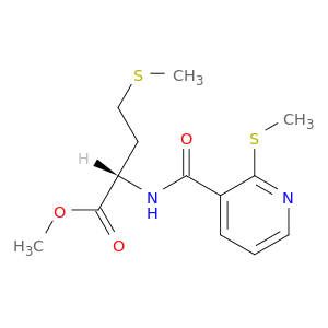 L-Methionine,N-[[2-(methylthio)-3-pyridinyl]carbonyl]-, methyl ester
