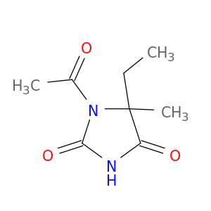 2,4-Imidazolidinedione,1-acetyl-5-ethyl-5-methyl-
