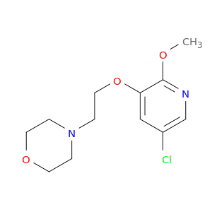 吗啉,4-[2-[(5-氯-2-甲氧基-3-吡啶基)氧乙基]-