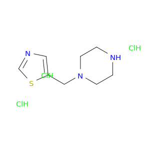1-[(1,3-Thiazol-5-yl)methyl]piperazine trihydrochloride