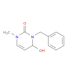 2(1H)-Pyrimidinone, 3,4-dihydro-4-hydroxy-1-methyl-3-(phenylmethyl)-