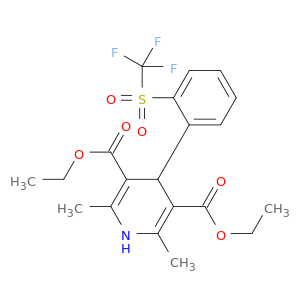 diethyl 2,6-dimethyl-4-[2-(trifluoromethylsulfonyl)phenyl]-1,4-dihydropyridine-3,5-dicarboxylate