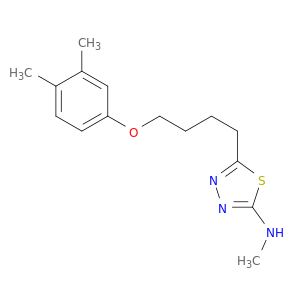1,3,4-Thiadiazol-2-amine, 5-[4-(3,4-dimethylphenoxy)butyl]-N-methyl-