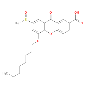 9H-Xanthene-2-carboxylic acid, 7-(methylsulfinyl)-5-(octyloxy)-9-oxo-