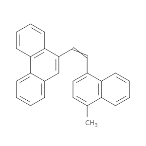 Phenanthrene, 9-[2-(4-methyl-1-naphthalenyl)ethenyl]-
