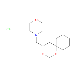 Morpholine, 4-(1,3-dioxaspiro[5.5]undec-4-ylmethyl)-, hydrochloride