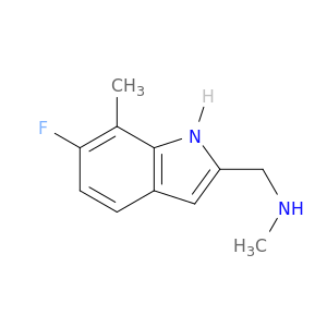[(6-Fluoro-7-methyl-1H-indol-2-l)methyl]-methylamine