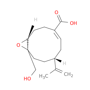 11-Oxabicyclo[8.1.0]undec-4-ene-4-carboxylicacid, 10-(hydroxymethyl)-7-(1-methylethenyl)-, (1R,4Z,7R,10S)- (9CI)