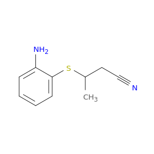 3-[(2-aminophenyl)sulfanyl]butanenitrile