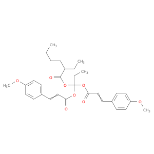 Di-(p-methoxycinnamoyloxy)-mono-(2-ethylhexanoyloxy)propane