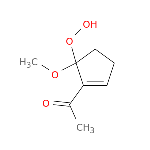 Ethanone, 1-(5-hydroperoxy-5-methoxy-1-cyclopenten-1-yl)-