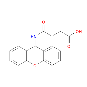 Butanoic acid, 4-oxo-4-(9H-xanthen-9-ylamino)-