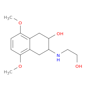 2-Naphthalenol,1,2,3,4-tetrahydro-3-[(2-hydroxyethyl)amino]-5,8-dimethoxy-, trans- (9CI)