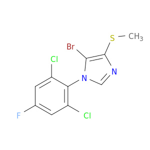 1H-Imidazole, 5-bromo-1-(2,6-dichloro-4-fluorophenyl)-4-(methylthio)-
