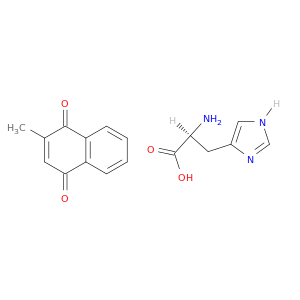 L-Histidine, compd. with 2-methyl-1,4-naphthalenedione (1:1)