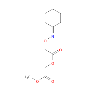 Acetic acid, [(cyclohexylideneamino)oxy]-, 2-methoxy-2-oxoethyl ester