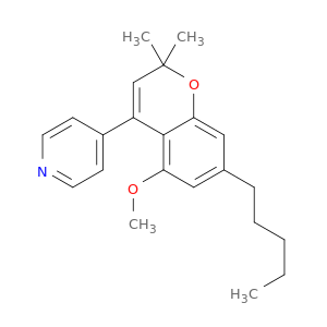 Pyridine, 4-(5-methoxy-2,2-dimethyl-7-pentyl-2H-1-benzopyran-4-yl)-