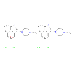 2-(4-Methyl-1-piperazinyl)benz(cd)indole hydrochloride hydrate (2:4:1)