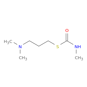Carbamothioic acid, methyl-, S-[3-(dimethylamino)propyl] ester