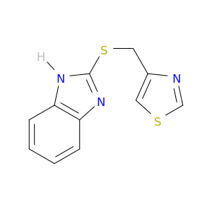 1H-Benzimidazole, 2-[(4-thiazolylmethyl)thio]-
