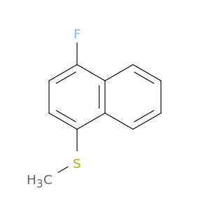 Naphthalene, 1-fluoro-4-(methylthio)-