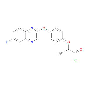 Propanoyl chloride, 2-[4-[(6-fluoro-2-quinoxalinyl)oxy]phenoxy]-