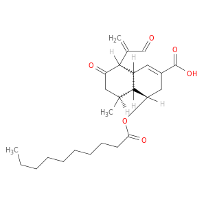 2-Naphthalenecarboxylicacid,8-(1-formylethenyl)-3,4,4a,5,6,7,8,8a-octahydro-5-methyl-7-oxo-4-[(1-oxodecyl)oxy]-,(4a,4ab,5b,8b,8aa)- (9CI)