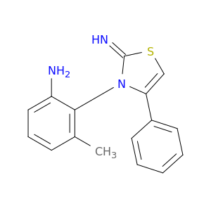Benzenamine, 2-(2-imino-4-phenyl-3(2H)-thiazolyl)-3-methyl-