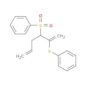 Benzene, [[1-methylene-2-(phenylsulfonyl)-4-pentenyl]thio]-