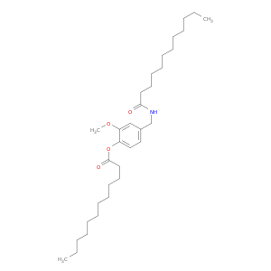 Dodecanoic acid,2-methoxy-4-[[(1-oxododecyl)amino]methyl]phenyl ester