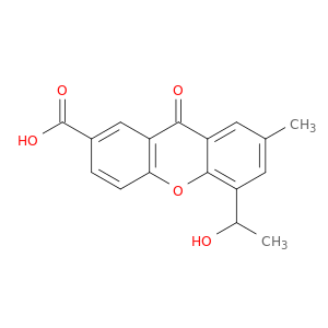 9H-Xanthene-2-carboxylic acid, 5-(1-hydroxyethyl)-7-methyl-9-oxo-