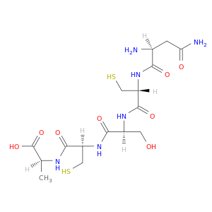 L-Alanine, N-[N-[N-(N-L-asparaginyl-L-cysteinyl)-L-seryl]-L-cysteinyl]-