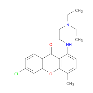9h-xanthen-9-one, 6-chloro-1-((2-(diethylamino)ethyl)amino)-4-methyl-