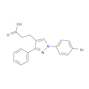 1-(4-溴苯基)-3-苯基吡唑-4-丙酸