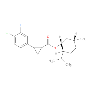 (1R,2S,5R)-2-Isopropyl-5-methylcyclohexyl 2-(4-chloro-3-fluorophenyl)cyclopropanecarboxylate
