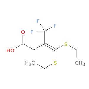 3-Butenoic acid, 4,4-bis(ethylthio)-3-(trifluoromethyl)-