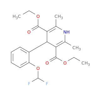 diethyl 4-[2-(difluoromethoxy)phenyl]-2,6-dimethyl-1,4-dihydropyridine-3,5-dicarboxylate
