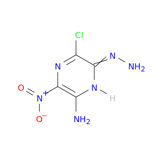 2(1H)-Pyrazinone, 6-amino-3-chloro-5-nitro-, hydrazone