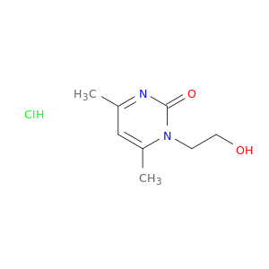 2(1H)-Pyrimidinone, 1-(2-hydroxyethyl)-4,6-dimethyl-, hydrochloride