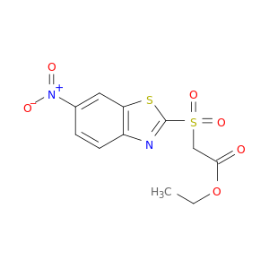 Acetic acid, [(6-nitro-2-benzothiazolyl)sulfonyl]-, ethyl ester