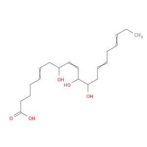5,9,14,17-Eicosatetraenoicacid, 8,11,12-trihydroxy- (9CI)