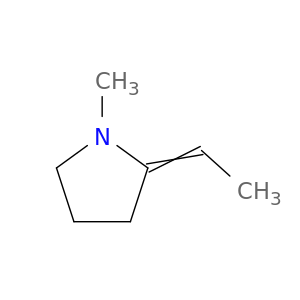 Pyrrolidine, 2-ethylidene-1-methyl-