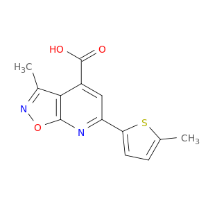 3-Methyl-6-(5-methylthiophen-2-yl)-[1,2]oxazolo[5,4-b]pyridine-4-carboxylic Acid