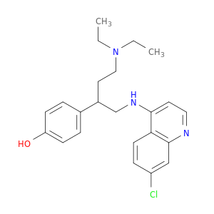 4-{1-[(7-chloroquinolin-4-yl)amino]-4-(diethylamino)butan-2-yl}phenol