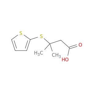 Butanoic acid, 3-methyl-3-(2-thienylthio)-